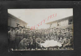 MILITARIA CARTE PHOTO MILITAIRE ENTEREMMENT DU PÉRE 100 GROUPE DE TANKISTE DU 517 RCC : - Personnages