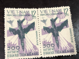 VIET  NAM North STAMPS-435(1965 500th Us Aircraft Brought Down Over North Vietnam)2 Pcs 2 Stamps Good Quality - Viêt-Nam