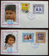 International Year Of The Child    El Salvador     FDC    Mi 1299-1302   Yv.  863-64+A   1979 - El Salvador