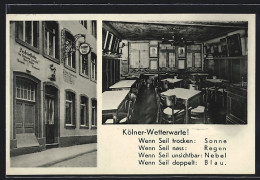 AK Köln A. Rh., Cafe-Weinstube Zum Seil, Lintgasse 9  - Köln