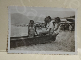 Italy Beach Italia Foto FINALPIA Finale Ligure. Spiaggia 1946. 90x60 Mm. - Europa