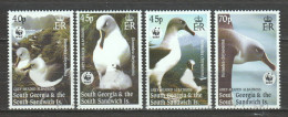South Georgia & Sandwich Islands 2003 Mi 357-360 MNH WWF - ALBATROS - Unused Stamps
