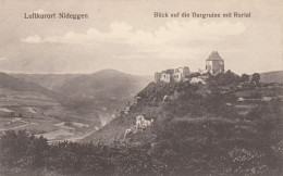 Allemagne    Nideggen Vue Sur Les Ruines Du Château Avec Vue Sur Les Ruines Du Château Avec Rurtal - Autres & Non Classés