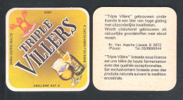 Bierviltje - Sous-bock - Bierdeckel  :  TRIPLE  VILLERS - ABDIJ BIER   (B 797) - Beer Mats