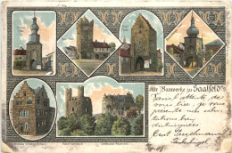 Alte Bauwerke Zu Saalfeld A. Saale - Litho - Saalfeld