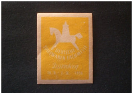 ALLEMAGNE DEUTSCHLAND GERMANIA GERMANY 1956 SEIUWAREN FACHMESSE MNH - R- & V- Labels