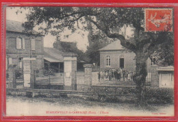 Carte Postale 27. Ecardenville-la-Campagne  L'école  Très Beau Plan - Other & Unclassified