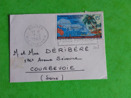 N° 305 SUR PETITE LETTRE DE NOUVELLE CALEDONIE DU 7/2/1963 - Colecciones & Series