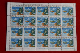 Full Sheet Antarctica Post Sir Edmund Hillary Scott Base 2008 - Fantasy Labels