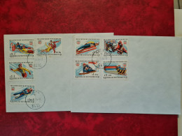 LETTRE/CARTE   AUTRICHE 1976 2 ENVELOPPES TELFS WINTERSPIELE OLYMPISCHE - Sonstige & Ohne Zuordnung