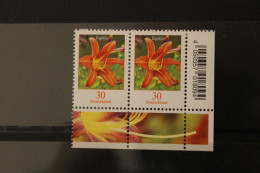 Deutschland ; Freimarken: Blumen: 30 Cent Taglilie; Waagerechtes Paar; MiNr. 3509, UR; MNH - Gebraucht