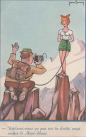 ILLUSTRATEUR JEAN BRIAN, ALPINISTES, DEPLACEZ VOUS UN PEU SUR LA DROITE, VOUS CACHEZ LE MONT BLANC COULEUR REF 16661 - Sonstige & Ohne Zuordnung