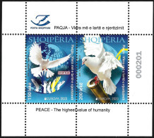 ALBANIA 2023 EUROPE - "PEACE - The Highest Value Of Humanity"  SET MNH - Albanie