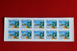 Sheet 10 Specimen Antarctica Post Sir Edmund Hillary Scott Base 2008 - Fantasy Labels