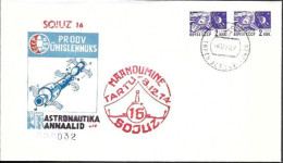 Soviet Space Cover 1974. "Soyuz 16" Landing ##03 - Russia & URSS