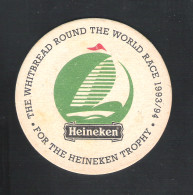 Bierviltje - Sous-bock - Bierdeckel :  HEINEKEN - THE WHITBREAD ROUND THE WORLD RACE 1993/94  (2 Scans)  (B 701) - Beer Mats
