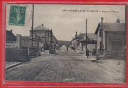 Carte Postale 27. Les-Bordeaux-Saint-Clair  Le Passage à Niveau  Route De Rouen  Très Beau Plan - Autres & Non Classés