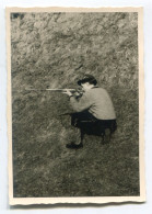 Photo Originale , Homme Chasseur , Dim. 7.5 Cm X 10.0 Cm - Personnes Anonymes