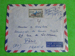 N° 302 SUR LETTRE PAR AVION DE NOUVELLE CALEDONIE + MENTION MANUSCRITE MANQUE UNE FIGURINE - Lots & Serien