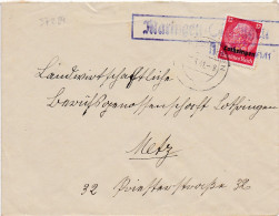 37284# HINDENBURG LOTHRINGEN LETTRE Obl MARINGEN SILVINGEN 13 Mars 1941 MARANGE SILVANGE HAGONDANGE MOSELLE METZ - Covers & Documents