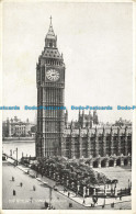 R642027 London. Westminster. Big Ben. Valentine. Silveresque - Other & Unclassified