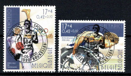 Belg. 2000 - 2909, 2910, Yv 2907, 2908 FDC Olymp. Spejen / Jeux Olympiques - Used Stamps