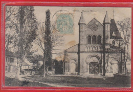 Carte Postale 27. Muids Place De L'église  Très Beau Plan - Muids