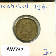 10 AGOROT 1961 ISRAEL Coin #AW737.U.A - Israel