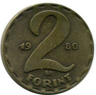 2 FORINT 1980 SIEBENBÜRGEN HUNGARY Münze #AY633.D.A - Hungría