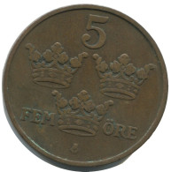 5 ORE 1911 SCHWEDEN SWEDEN Münze #AC452.2.D.A - Schweden