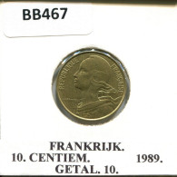 10 CENTIMES 1989 FRANCE Pièce #BB467.F.A - 10 Centimes