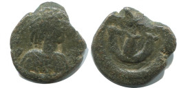 ANASTASIUS I PENTANUMMIUS COOPER BYZANTINISCHE Münze  1.6g/12mm #AB434.9.D.A - Byzantine