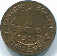 1 CENTIME 1911 FRANCIA FRANCE Moneda Daniel-Dupuis AUNC #FR1211.9.E.A - 1 Centime