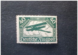 GERMANY III REICH 1919 AIRMAIL 40 P GREEN MNH - Luchtpost & Zeppelin