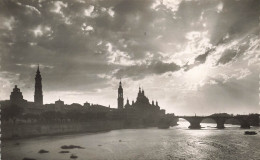 ESPAGNE - Zaracoza - Puente De Piedra Y Templo Del Pilar Contraluz - Stone Bridge - Carte Postale - Zaragoza