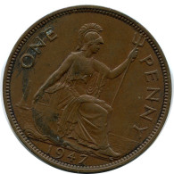 PENNY 1947 UK GBAN BRETAÑA GREAT BRITAIN Moneda #AZ831.E.A - D. 1 Penny