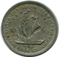 10 CENTS 1961 EASTERN STATES British Territories Pièce #AZ029.F.A - Kolonies