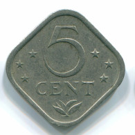 5 CENTS 1974 ANTILLAS NEERLANDESAS Nickel Colonial Moneda #S12224.E.A - Nederlandse Antillen