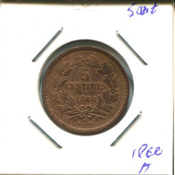 5 CENTIMES 1860 LUXEMBOURG Coin #AT175.U.A - Luxemburg