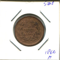 5 CENTIMES 1860 LUXEMBOURG Coin #AT175.U.A - Luxemburgo