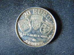 Pièce De 20 Euros En Argent, Seurre, Maison Bossuet, 1997 - France