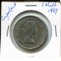 2 SHILLINGS 1967 UK GREAT BRITAIN Coin #AN587.U.A - J. 1 Florin / 2 Schillings