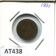 1 KREUZER 1881 AUSTRIA Coin #AT438.U.A - Oesterreich