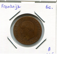 5 CENTIMES 1855 A FRANCIA FRANCE Moneda #AM713.E.A - 5 Centimes