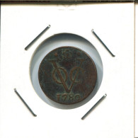 1780 HOLLAND VOC DUIT IINDES NÉERLANDAIS NETHERLANDS NEW YORK COLONIAL PENNY #VOC2764.7.F.A - Nederlands-Indië