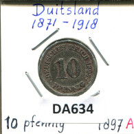 10 PFENNIG 1897 A ALEMANIA Moneda GERMANY #DA634.2.E.A - 10 Pfennig