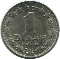1 DINAR 1965 YUGOSLAVIA Moneda #AZ581.E.A - Jugoslavia