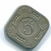 5 CENTS 1963 ANTILLAS NEERLANDESAS Nickel Colonial Moneda #S12423.E.A - Antilles Néerlandaises