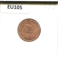 2 EURO CENTS 1999 FRANCE Coin Coin #EU105.U.A - France