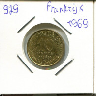 10 CENTIMES 1969 FRANCE Pièce Française #AN127.F.A - 10 Centimes